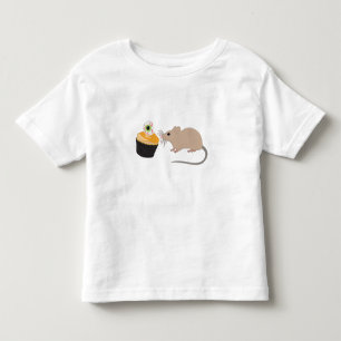 T-shirt Pour Les Tous Petits Cute souris manger Halloween Eyeball Cupcake