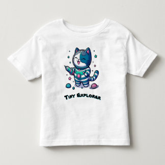 T-shirt Pour Les Tous Petits 🚀 Cute Space Cat Astronaut 🐱 