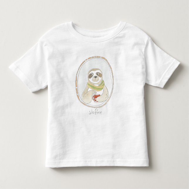 T-shirt Pour Les Tous Petits Cutie caféinée | Emplacement (Devant)
