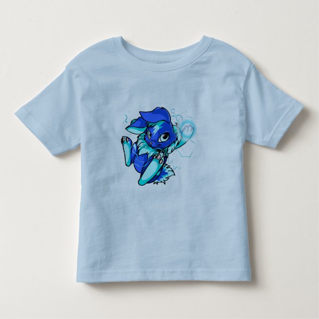 T-shirt Pour Les Tous Petits Cybunny jaune avec des étoiles (Devant)