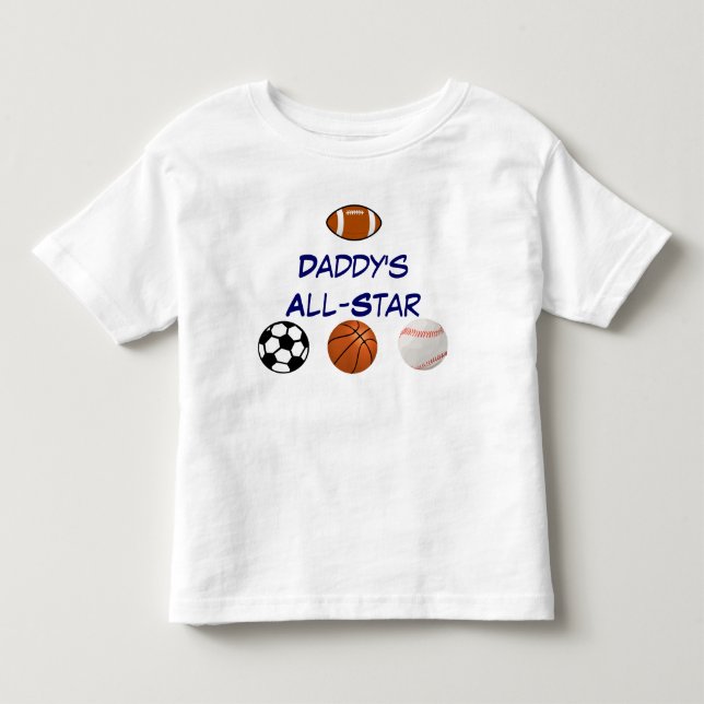T-shirt Pour Les Tous Petits Daddy's All-star Toddler Tee (Devant)