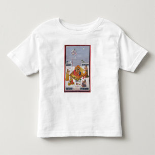 T-shirt Pour Les Tous Petits Dames observant les pigeons, 1770