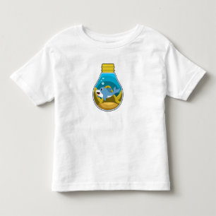 T-shirt Pour Les Tous Petits Dauphin à la natation dans l'aquarium
