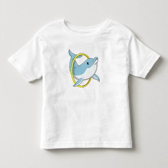 T-shirt Pour Les Tous Petits Dauphin avec anneau (Devant)