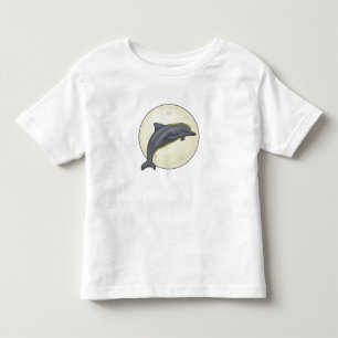 T-shirt Pour Les Tous Petits Dauphin avec lune