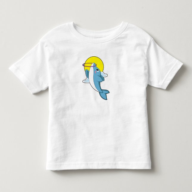 T-shirt Pour Les Tous Petits Dauphin avec pneus Fitness (Devant)