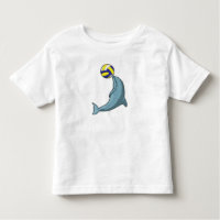 Dauphin avec volleyball