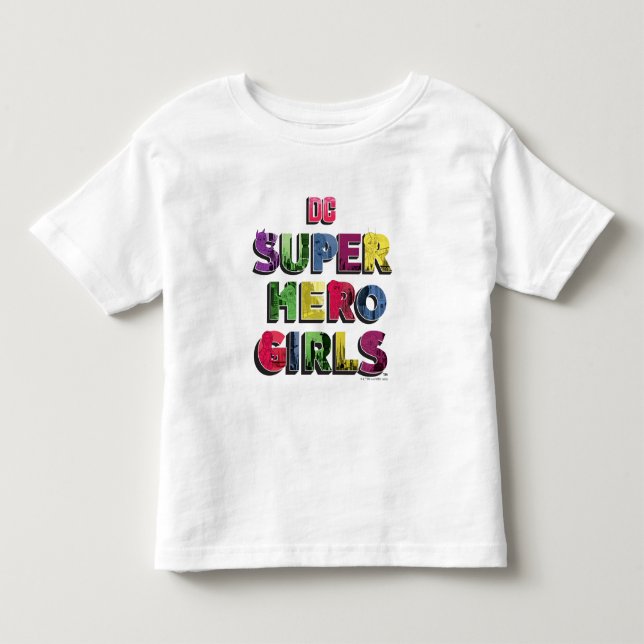 T-shirt Pour Les Tous Petits DC Super Hero Girls City Letters (Devant)