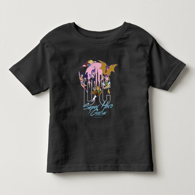 T-shirt Pour Les Tous Petits DC Super Hero Girls Skyline (Devant)