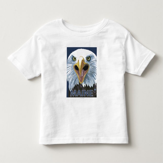 T-shirt Pour Les Tous Petits De MaineEagle fin (Devant)