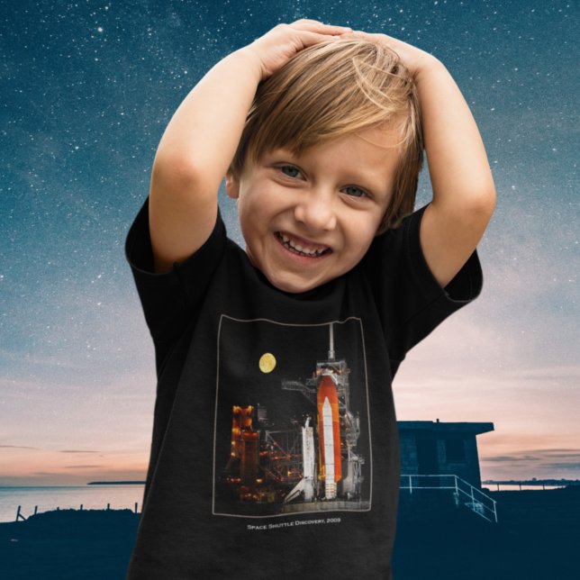 T-shirt Pour Les Tous Petits Découverte et Pleine lune de la navette spatiale e (Créateur téléchargé)