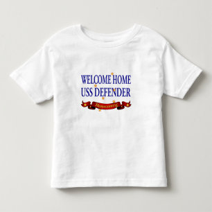 T-shirt Pour Les Tous Petits Défenseur à la maison bienvenu d'USS