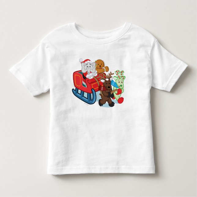 T-shirt Pour Les Tous Petits Défilé de Noël de Webkinz (Devant)