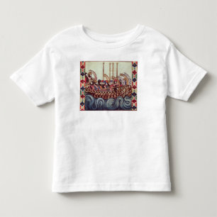 T-shirt Pour Les Tous Petits Départ d'un bateau pour les croisades,