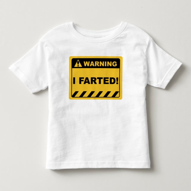 T-shirt Pour Les Tous Petits Des Étiquettes Hilarious d'avertissement (Devant)