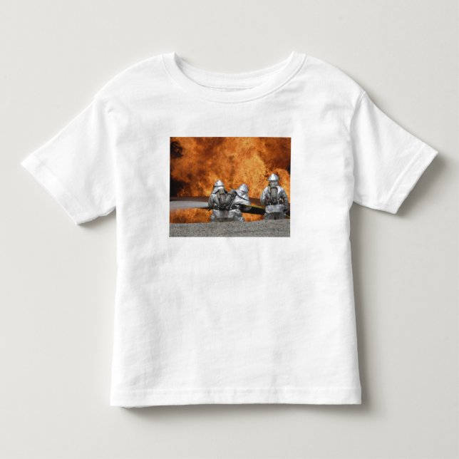 T-shirt Pour Les Tous Petits Des pompiers neutralisent un incendie (Devant)