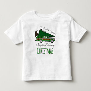 T-shirt Pour Les Tous Petits Des vacances démodées de Noël d'amusement
