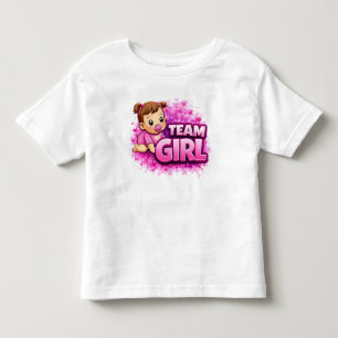 T-shirt Pour Les Tous Petits Design Splash Équipe Fille et Équipe Garçon