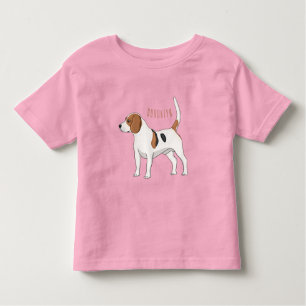 T-shirt Pour Les Tous Petits dessin animé de chien beagle