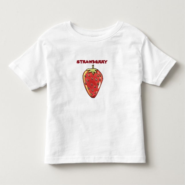 T-shirt Pour Les Tous Petits dessin de la fraise (Devant)