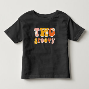 T-shirt Pour Les Tous Petits Deux Chemise d'anniversaire Super rétro