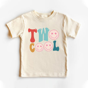 T-shirt Pour Les Tous Petits Deux Cool 2e anniversaire Sourire visage naturel