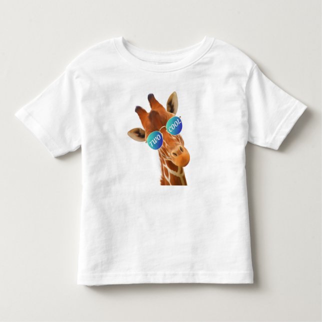 T-SHIRT POUR LES TOUS PETITS DEUX COOL - GIRAFE (Devant)