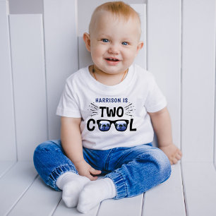 T-shirt Pour Les Tous Petits Deux garçons cool pour leur 2e anniversaire