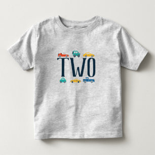 T-shirt Pour Les Tous Petits Deux maillot d'anniversaire de transport
