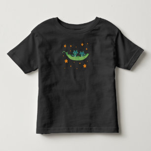 T-shirt Pour Les Tous Petits Deux ratons laveurs dans une cosse de pois   Art f