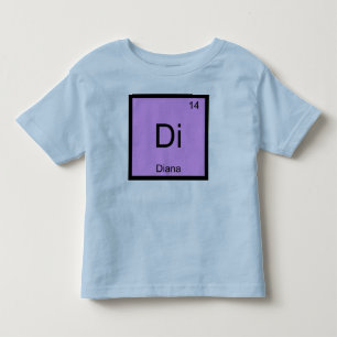 T-shirt Pour Les Tous Petits Diana Nom Chimie Élément Tableau Périodique