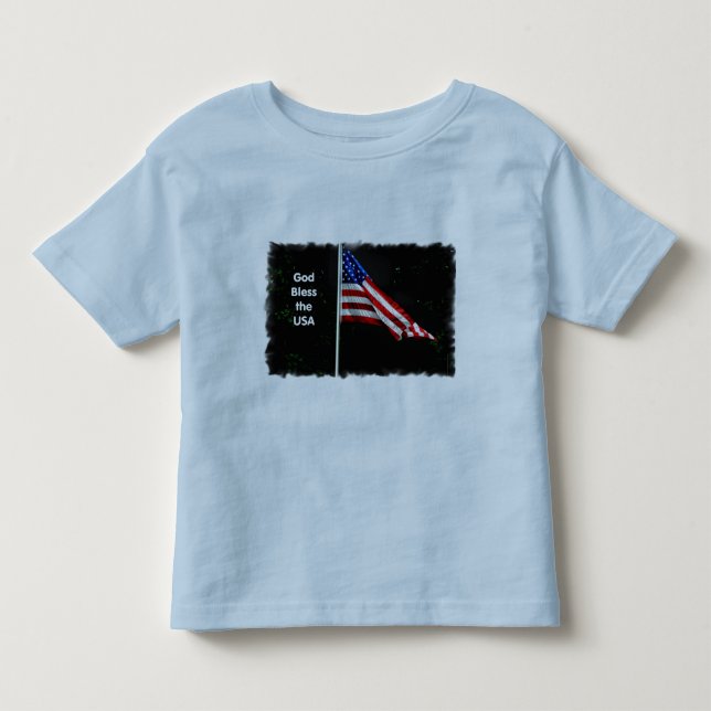 T-shirt Pour Les Tous Petits Dieu bénisse les USA (Devant)