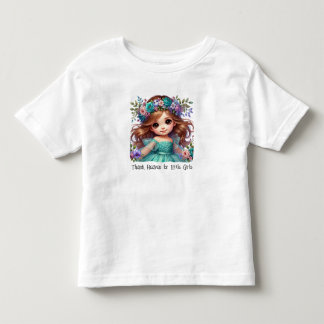 T-shirt Pour Les Tous Petits Dieu merci pour les petites filles