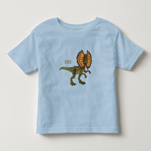 T-shirt Pour Les Tous Petits Dilophosaurus dessin animé (Devant)
