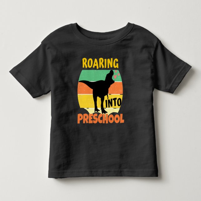 T-shirt Pour Les Tous Petits DINOSAUR cool - ROARING DANS LE PRESCHOOL (Devant)
