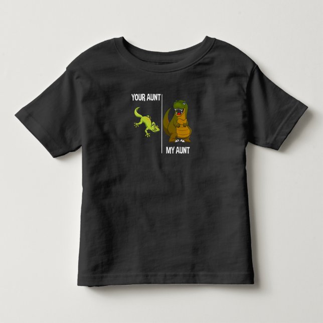 T-shirt Pour Les Tous Petits Dinosaur Dino Tante Cool (Devant)