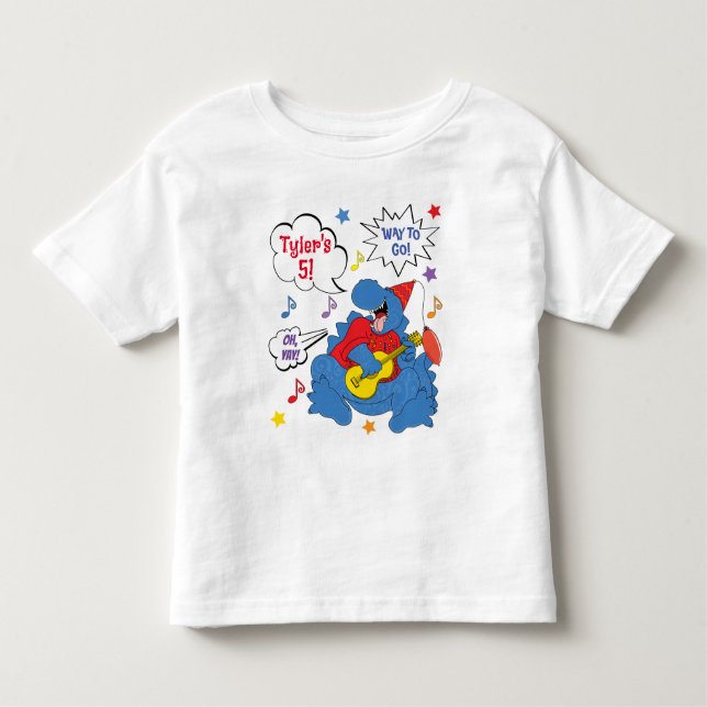 T-shirt Pour Les Tous Petits Dinosaur fête d'anniversaire (Devant)