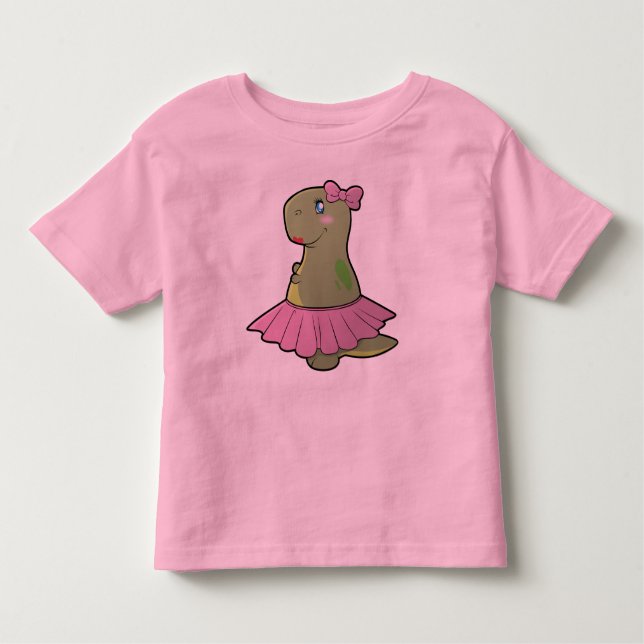 T-shirt Pour Les Tous Petits Dinosaure T-Rex Longue Manche (Devant)