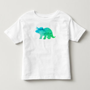 T-shirt Pour Les Tous Petits Dinosaure Tricératops Peinture néon