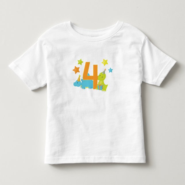 T-shirt Pour Les Tous Petits Dinosaures de bébé chemise d'anniversaire de (Devant)