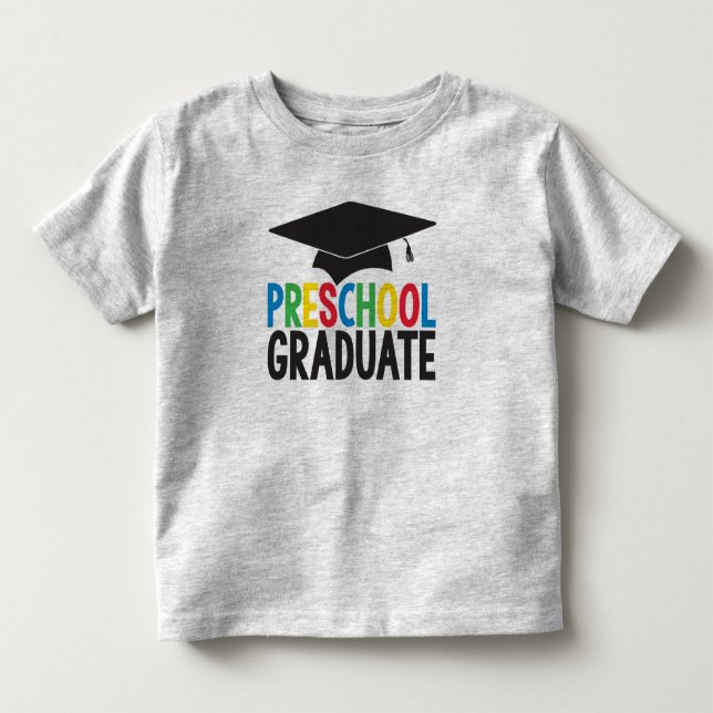 T-shirt Pour Les Tous Petits Diplômé d'école maternelle (Devant)