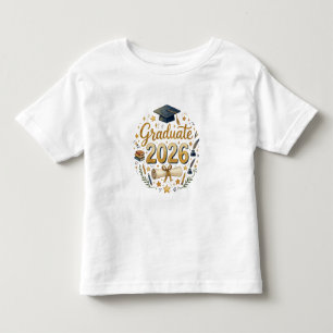 T-shirt Pour Les Tous Petits Diplômé sur mesure de la promotion 2026 Famille pe