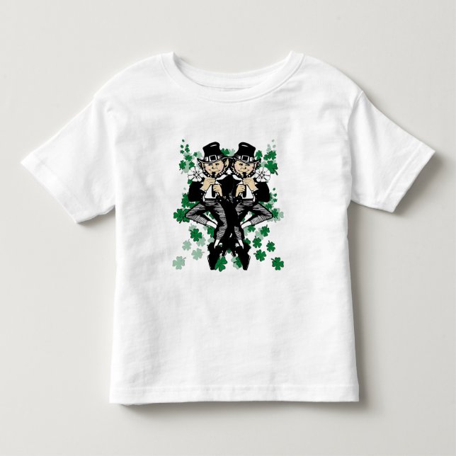 T-shirt Pour Les Tous Petits Double La Chance Leprechaun (Devant)