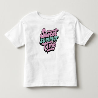 T-shirt Pour Les Tous Petits Douce Arrière-Saison d'Été