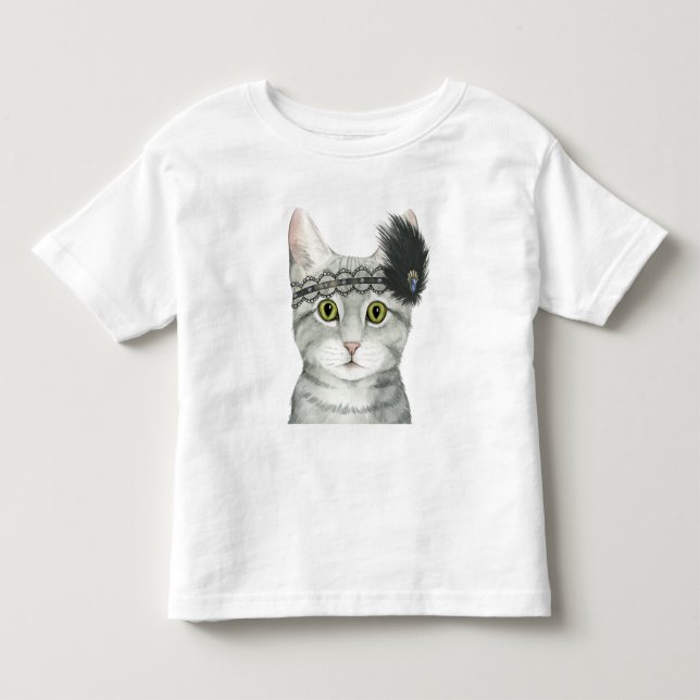 T-shirt Pour Les Tous Petits Downton Cat | Bejewted With Lace (Devant)