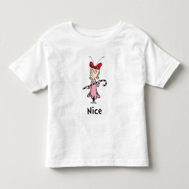 T-shirt Pour Les Tous Petits Dr Seuss | Cindy-Lou Qui est Nice (Devant)