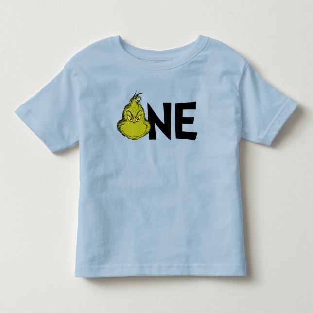 T-shirt Pour Les Tous Petits Dr Seuss | Grinch Winter 1er anniversaire (Devant)
