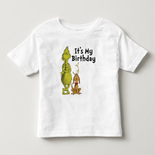 T-shirt Pour Les Tous Petits Dr Seuss   Grinch Winter Birday