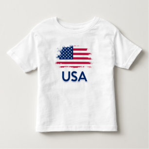 T-shirt Pour Les Tous Petits Drapeau américain