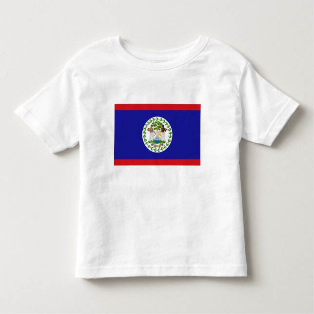 T-shirt Pour Les Tous Petits Drapeau bélizien (Devant)